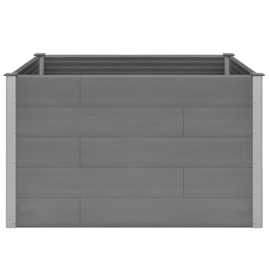Foto 6 pulgar | Cama Elevada De Jardín Vidaxl Wpc De 150 X 100 X 91 Cm Con Refuerzo De Acero - Venta Internacional.
