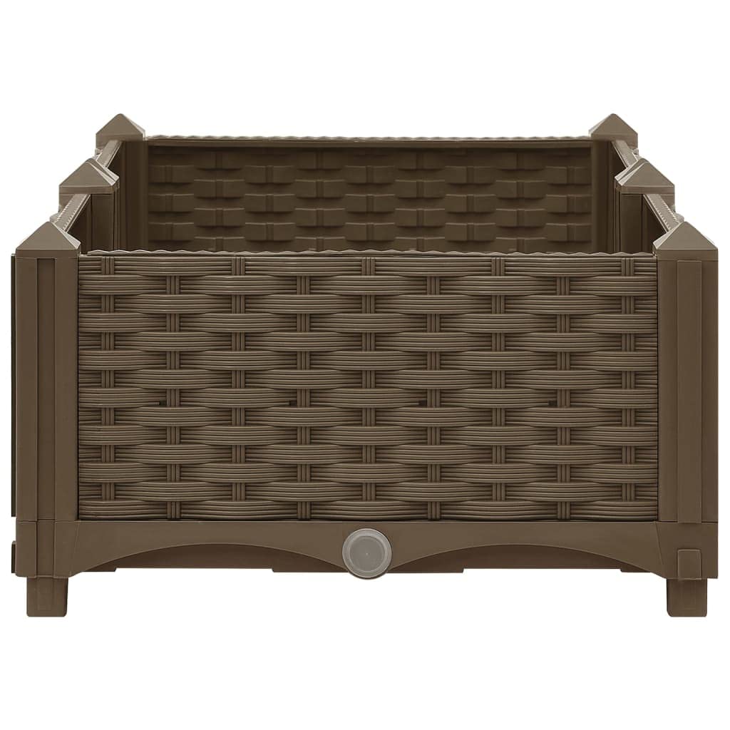 Foto 7 pulgar | Cama De Jardín Elevada Vidaxl De Polipropileno Para Exteriores  Marrón - Venta Internacional.
