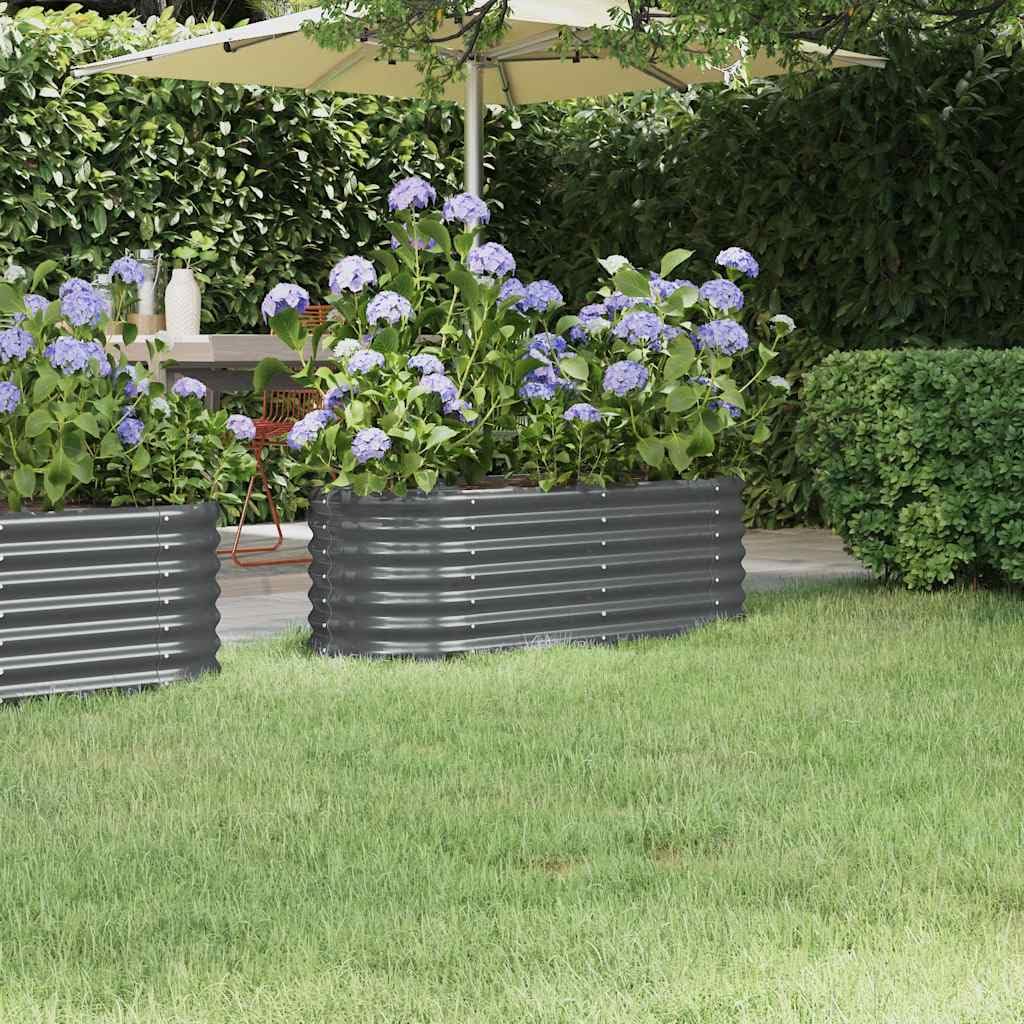 Foto 3 pulgar | Cama Elevada De Jardín Vidaxl Sofisticada De Acero Antracita - Venta Internacional.