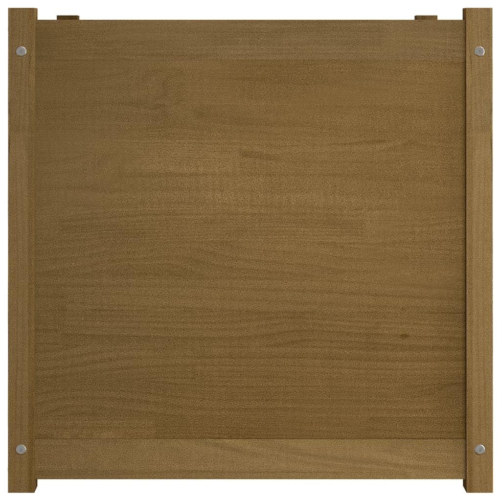 Foto 5 pulgar | Jardinera Vidaxl De Madera Maciza De Pino Marrón Miel  70 X 70 X 70 Cm - Venta Internacional.