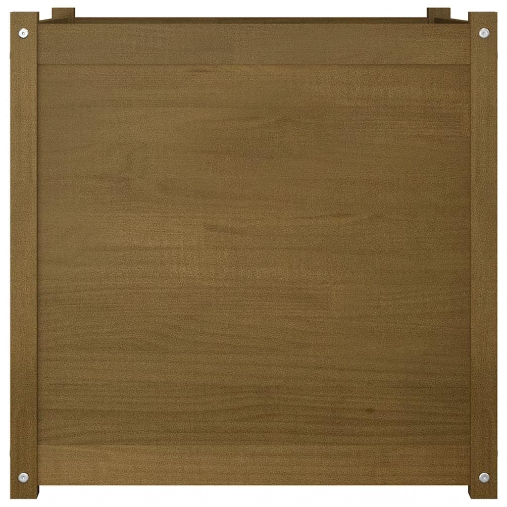 Foto 6 pulgar | Jardinera Vidaxl De Madera Maciza De Pino Marrón Miel  70 X 70 X 70 Cm - Venta Internacional.