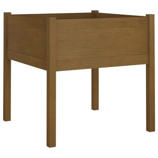 Foto 4 | Jardineras Vidaxl Madera Maciza De Pino Color Marrón Miel 70 X 70 Cm - Venta Internacional.