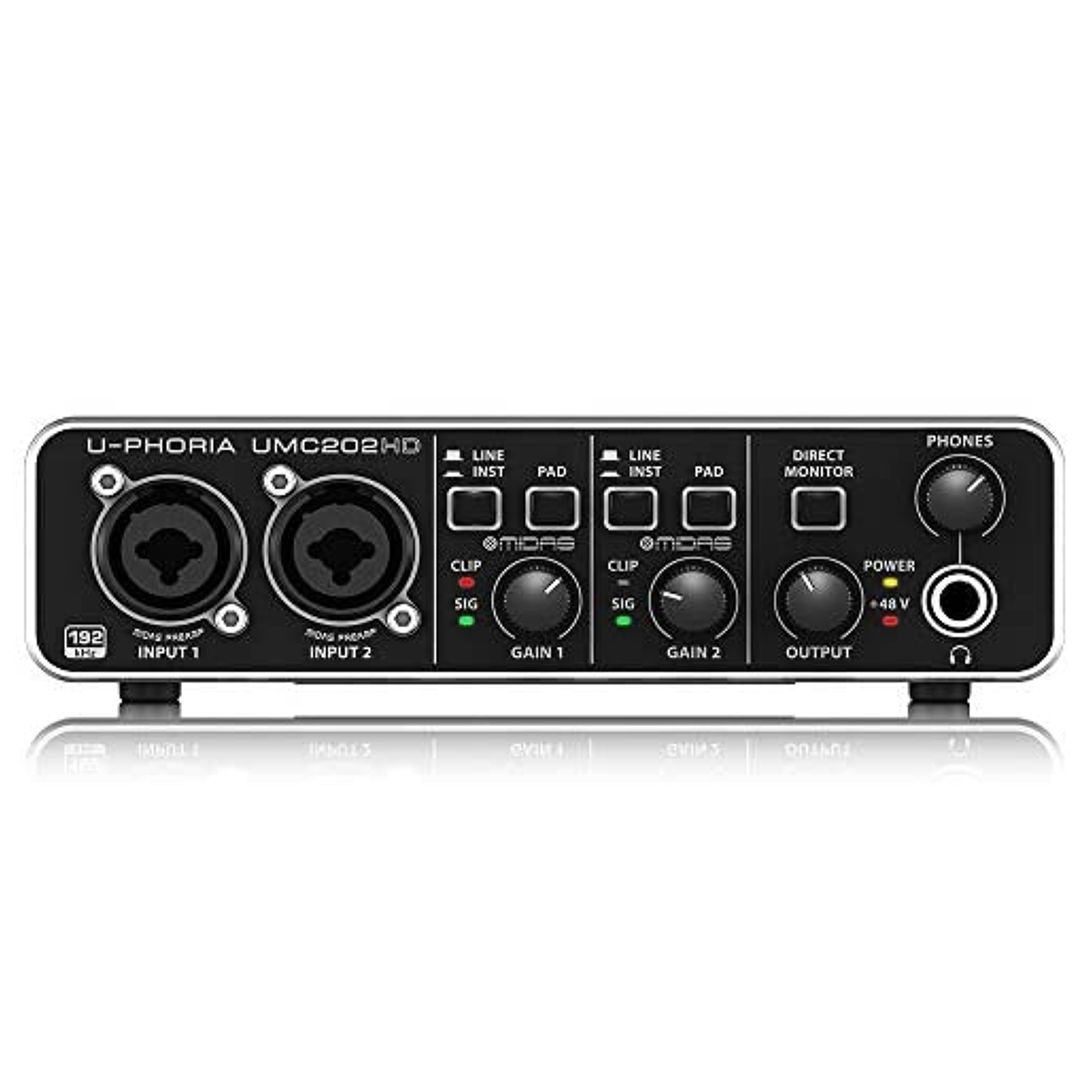 Interfaz de Audio Behringer U-phoria Umc202hd