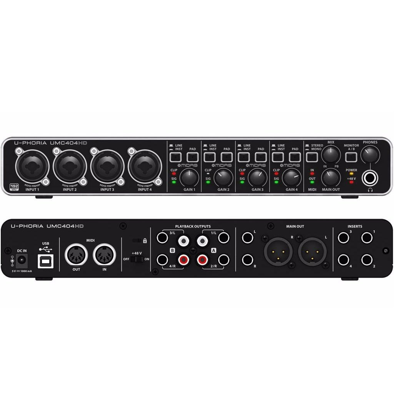 Foto 3 pulgar | Interfaz de Audio Behringer U-phoria Umc404hd