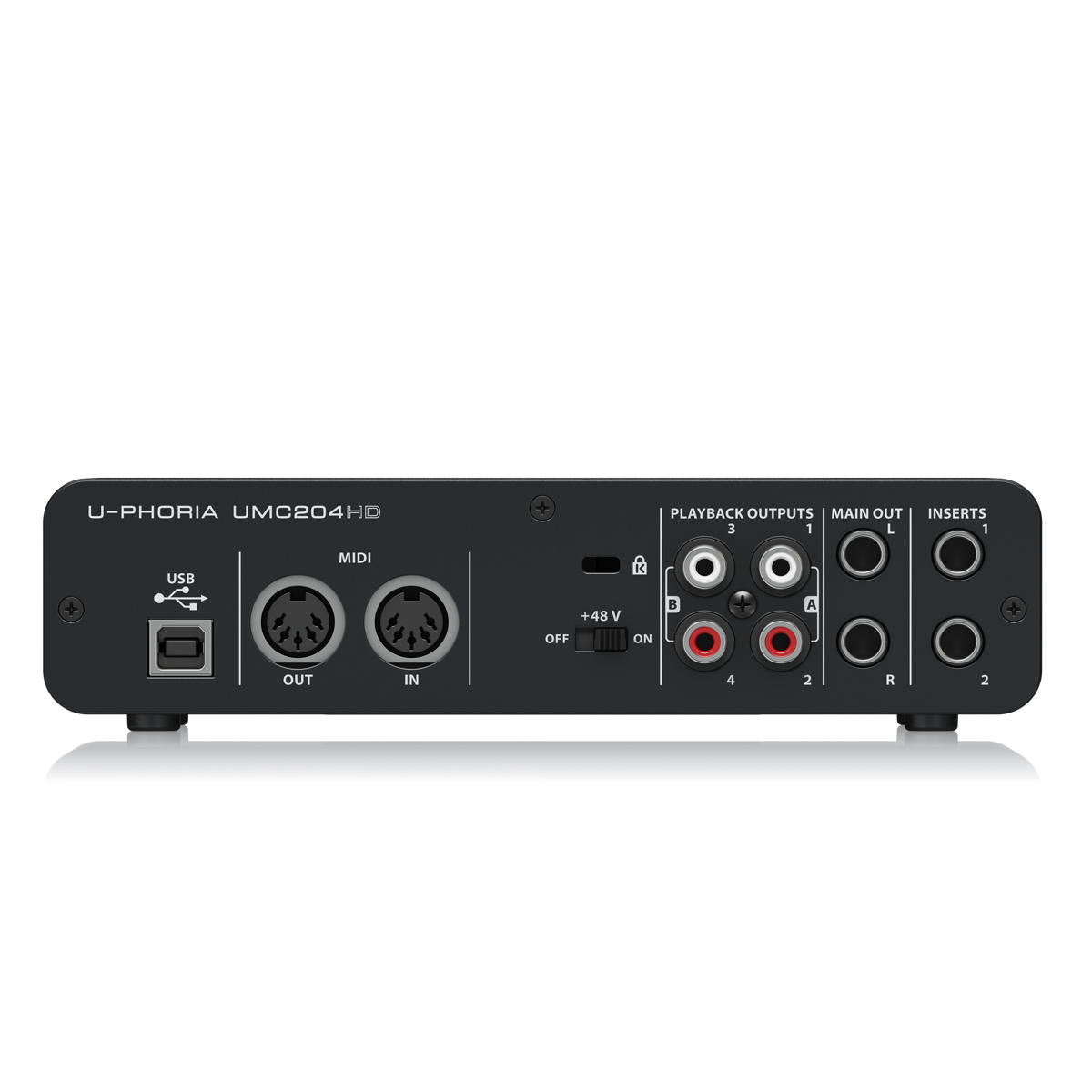 Foto 4 pulgar | Interfaz de Audio Behringer U-phoria Umc204hd color Negro USB 2 x 4