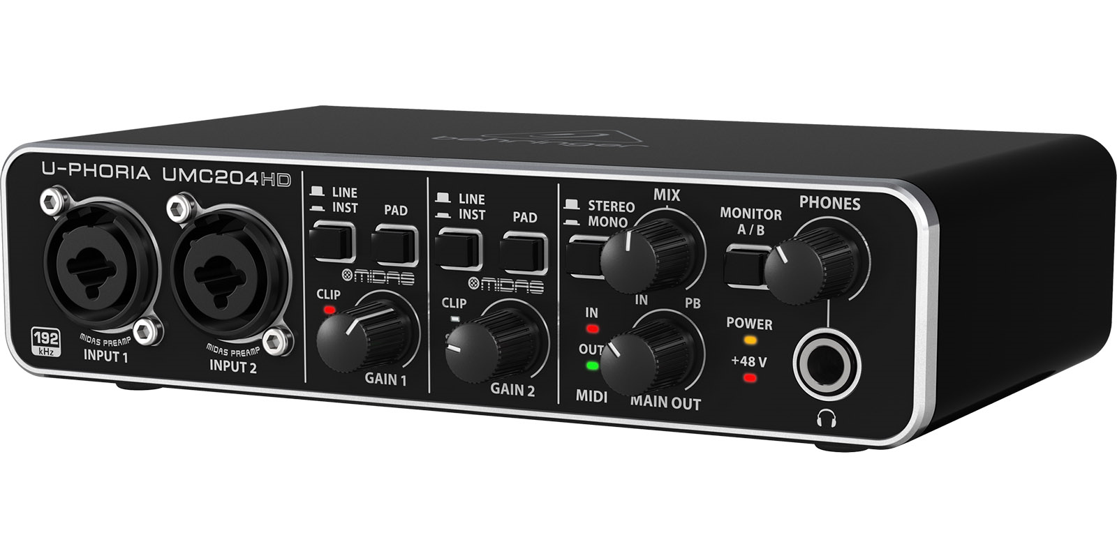 Foto 5 pulgar | Interfaz de Audio Behringer U-phoria Umc204hd color Negro USB 2 x 4