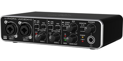 Foto 4 | Interfaz de Audio Behringer U-phoria Umc204hd color Negro USB 2 x 4