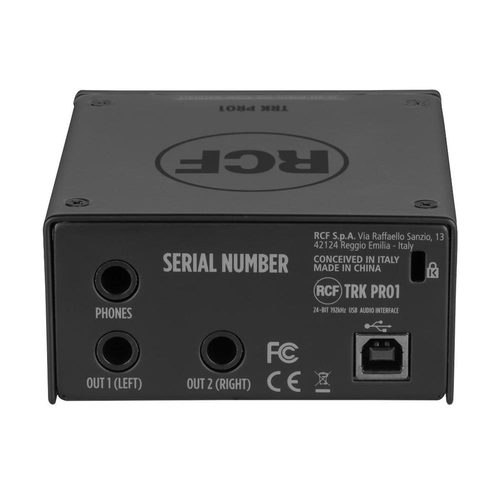 Foto 4 | Interfaz de audio 1x2Ch RCF TRK PRO1 Color Negro USB 2.0