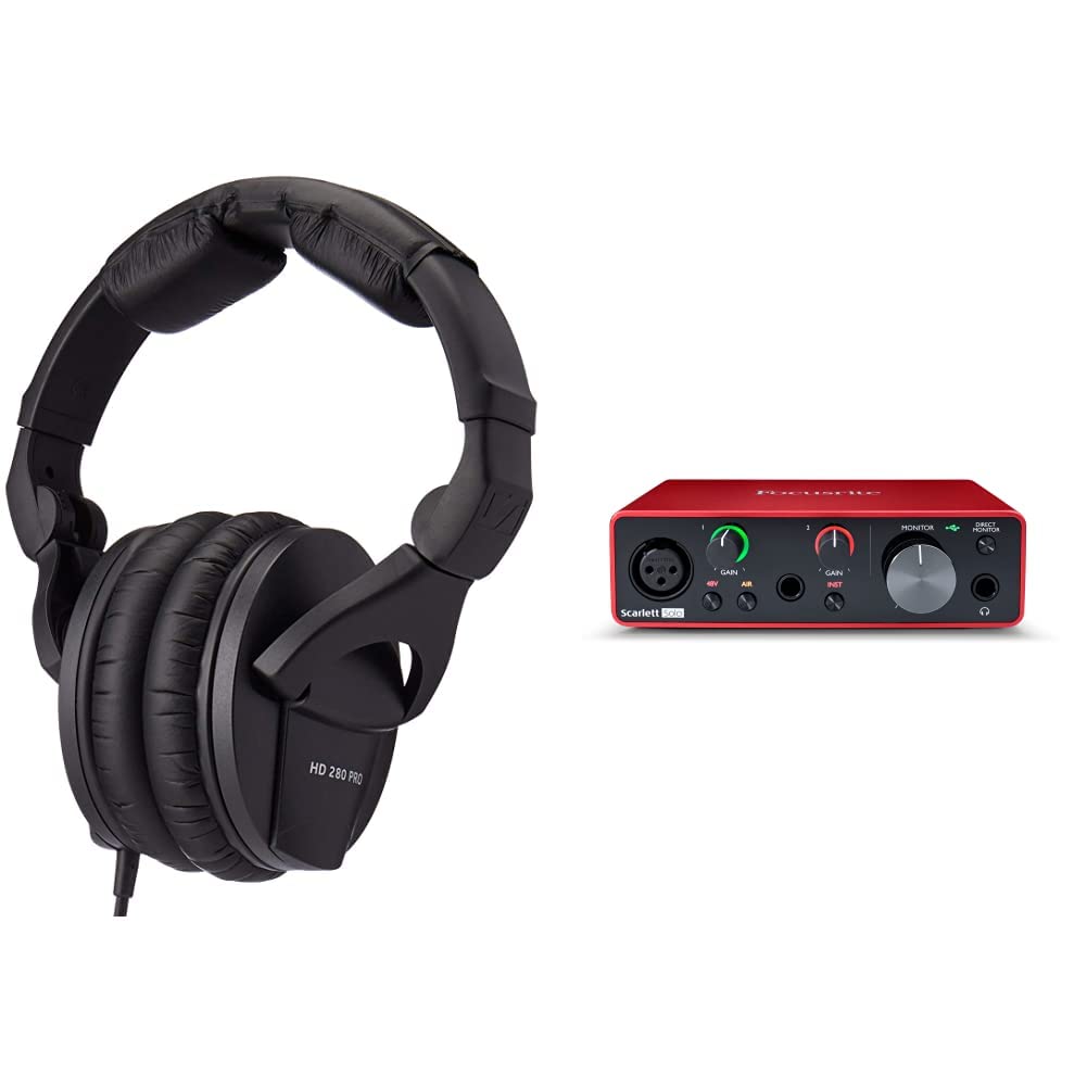 Auriculares Sennheiser Hd280pro Y Focusrite Scarlett Solo - Venta Internacional.