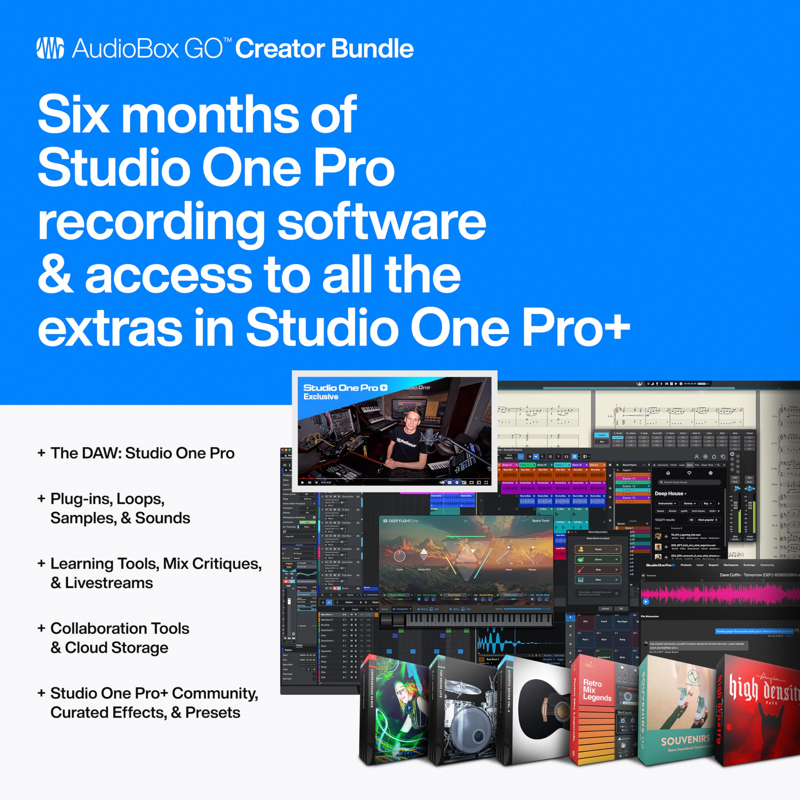 Foto 7 pulgar | Paquete De Grabación De Estudio Presonus Audiobox Go Creator - Venta Internacional.