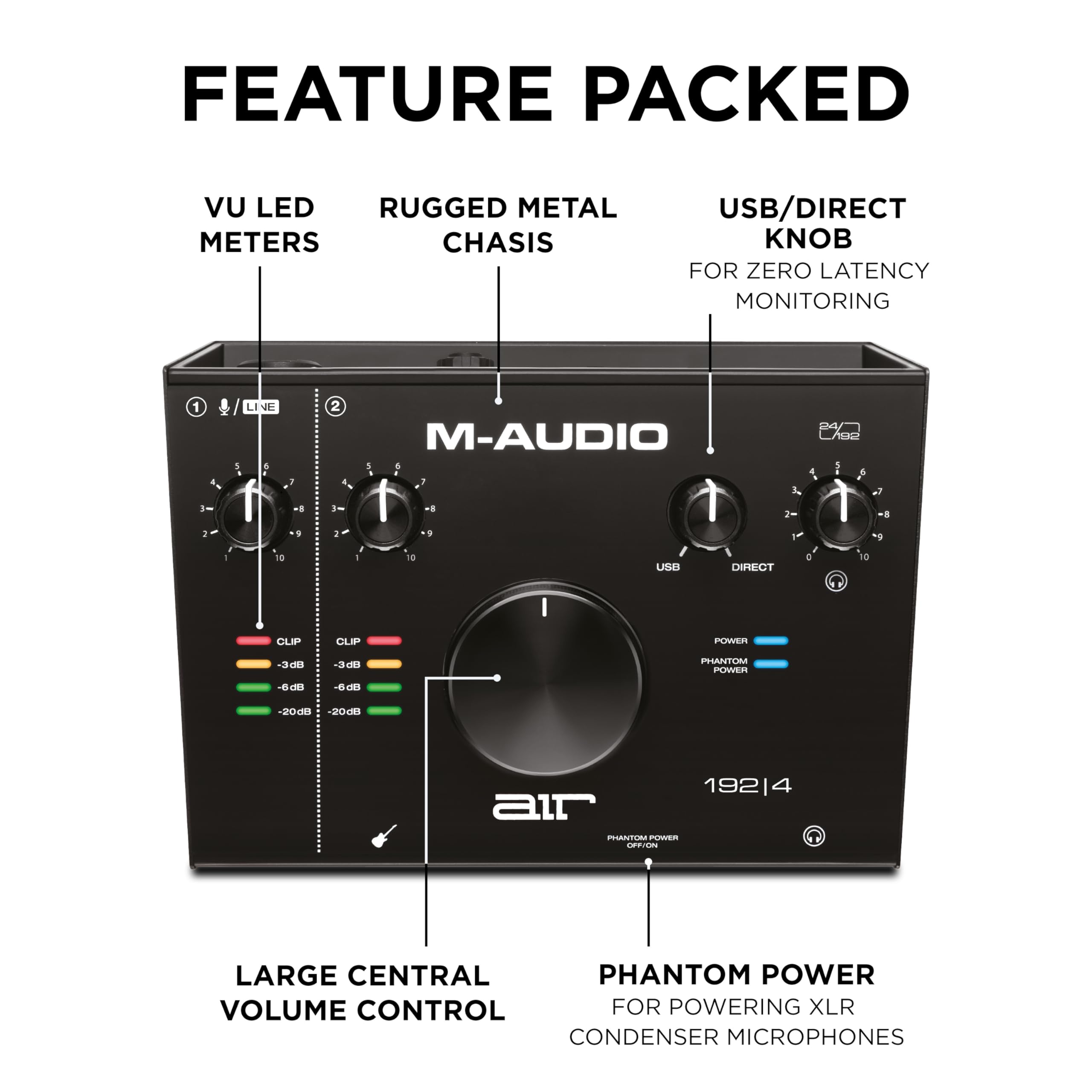 Foto 5 pulgar | Interfaz De Audio M-audio Air 192x4 Usb C Para Grabación De Podcasts - Venta Internacional.