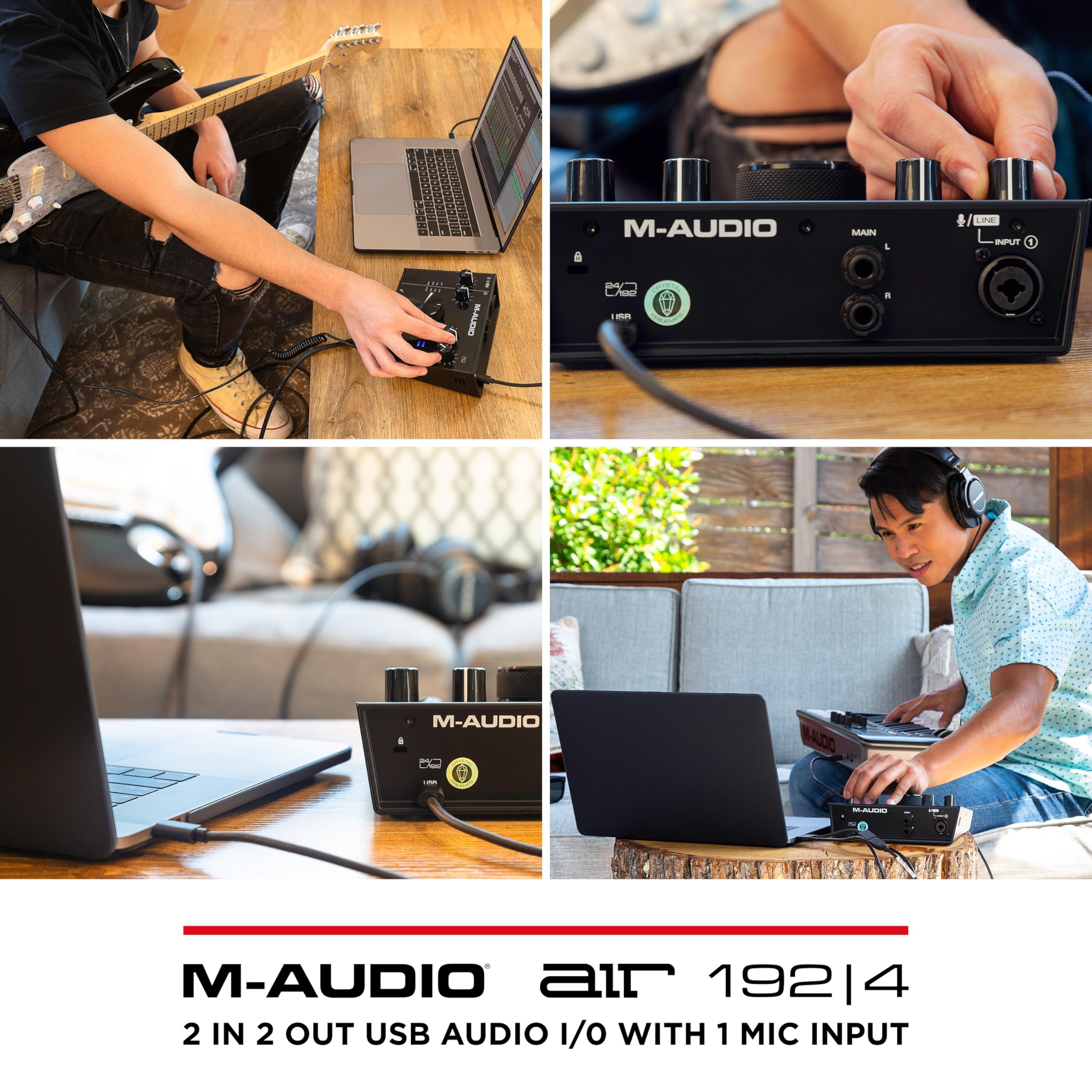 Foto 7 pulgar | Interfaz De Audio M-audio Air 192x4 Usb C Para Grabación De Podcasts - Venta Internacional.