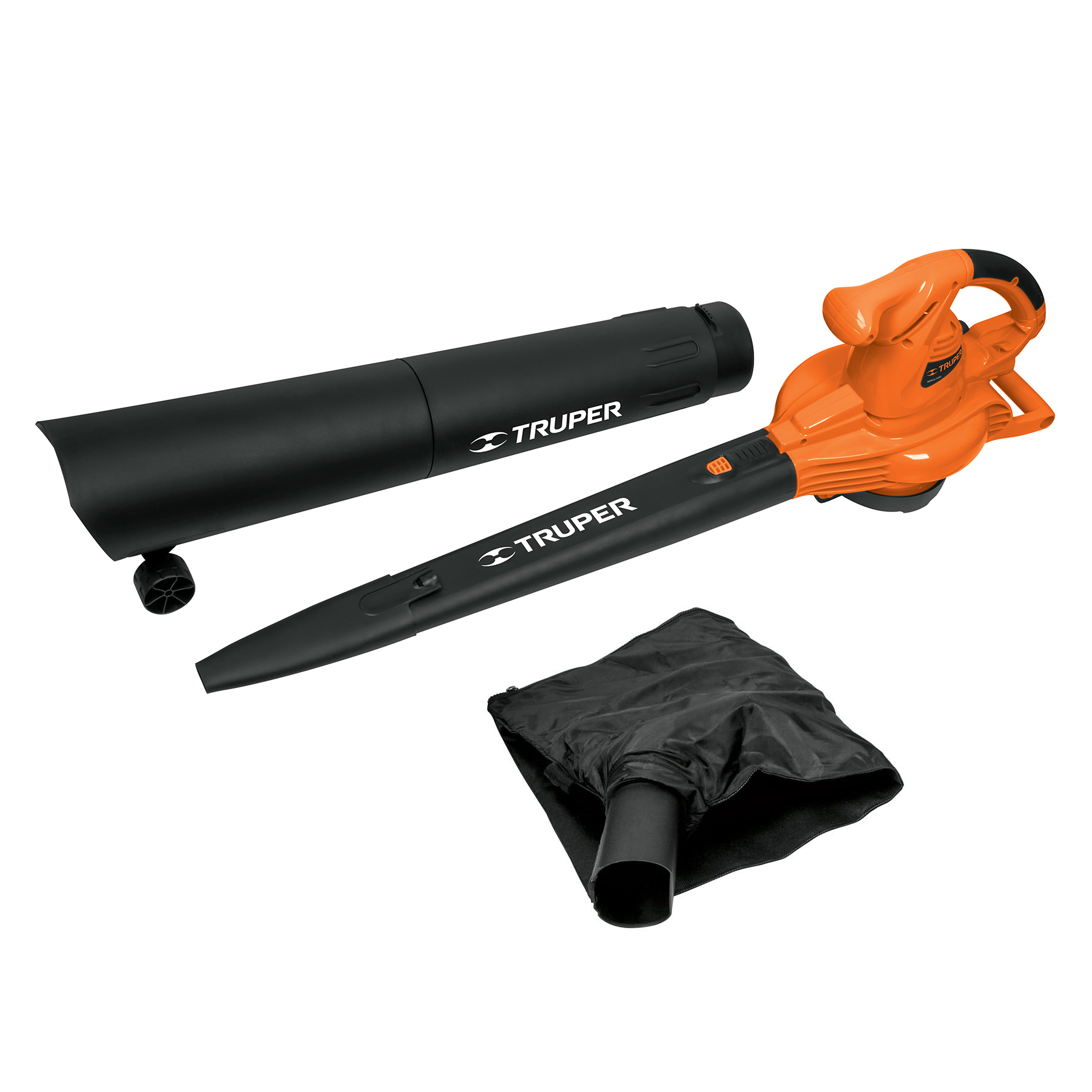 Sopladora/Aspiradora Eléctrica Truper color Naranja con Bolsa Recolectora 1,440W