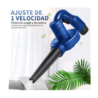 Foto 5 | Sopladora Inalámbrica Aspiradora Eléctrica 2 Batería Azul/negro