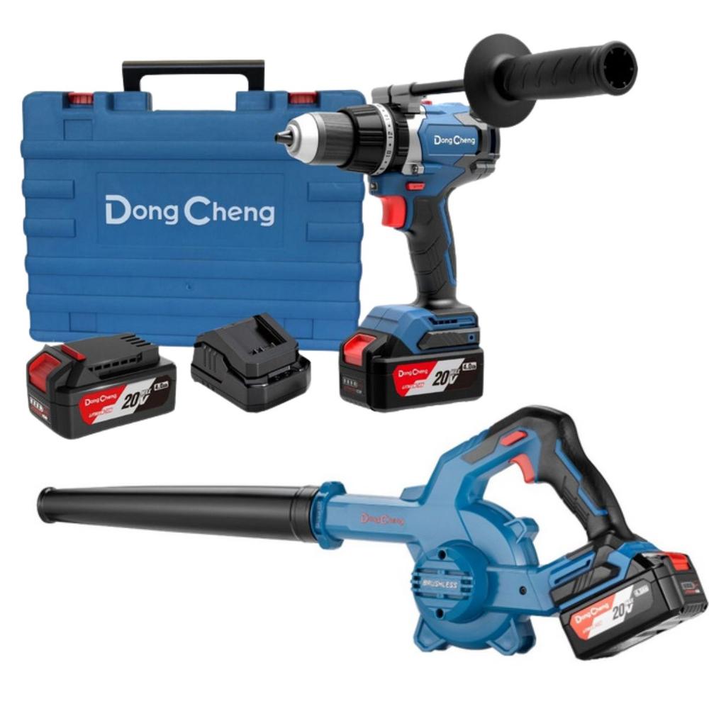 Sopladora 20v + Rotomartillo 1/2´ 20v Inalámbricos Dongcheng
