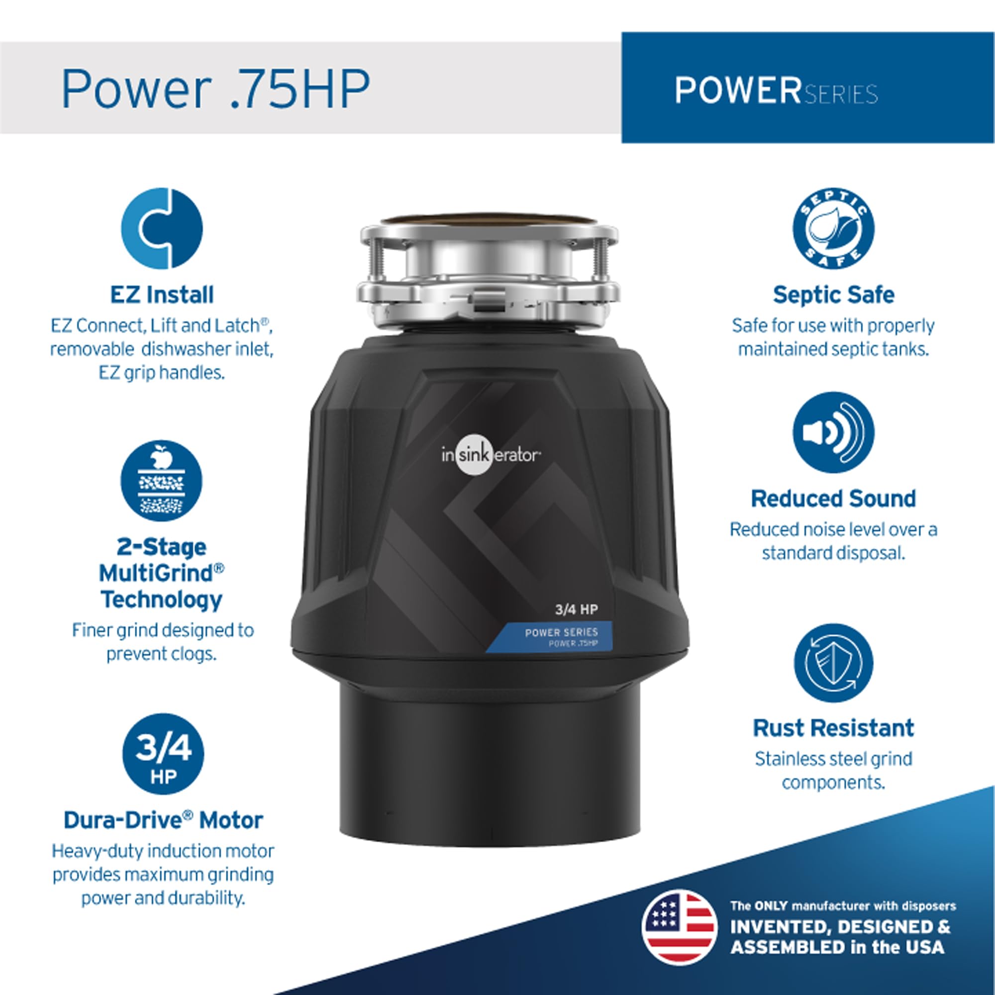 Foto 3 pulgar | Triturador de Basura InSinkErator Power - Venta Internacional