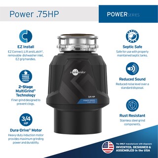 Foto 2 | Triturador de Basura InSinkErator Power - Venta Internacional