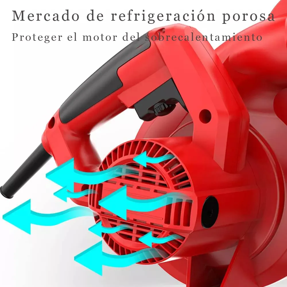 Foto 4 | Sopladora  Belug Aspiradora De Aire Eléctrica Portáti Potencia 800w Rojo