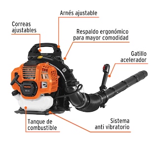 Foto 3 | Sopladora A Gasolina Motor De 53cc Tipo Mochila 102970