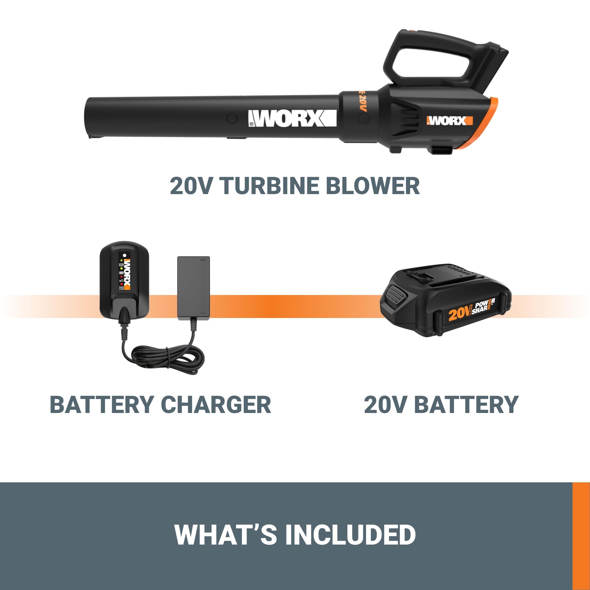 Foto 5 | Soplador De Hojas Inalámbrico Worx Wg547 20 V Con Batería Y Cargador De 2.0 Ah - Venta Internacional.