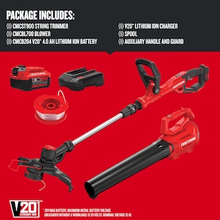 Foto 3 | Kit Combinado De Podadora De Hilo Y Soplador De Hojas Craftsman, 20 V - Venta Internacional.