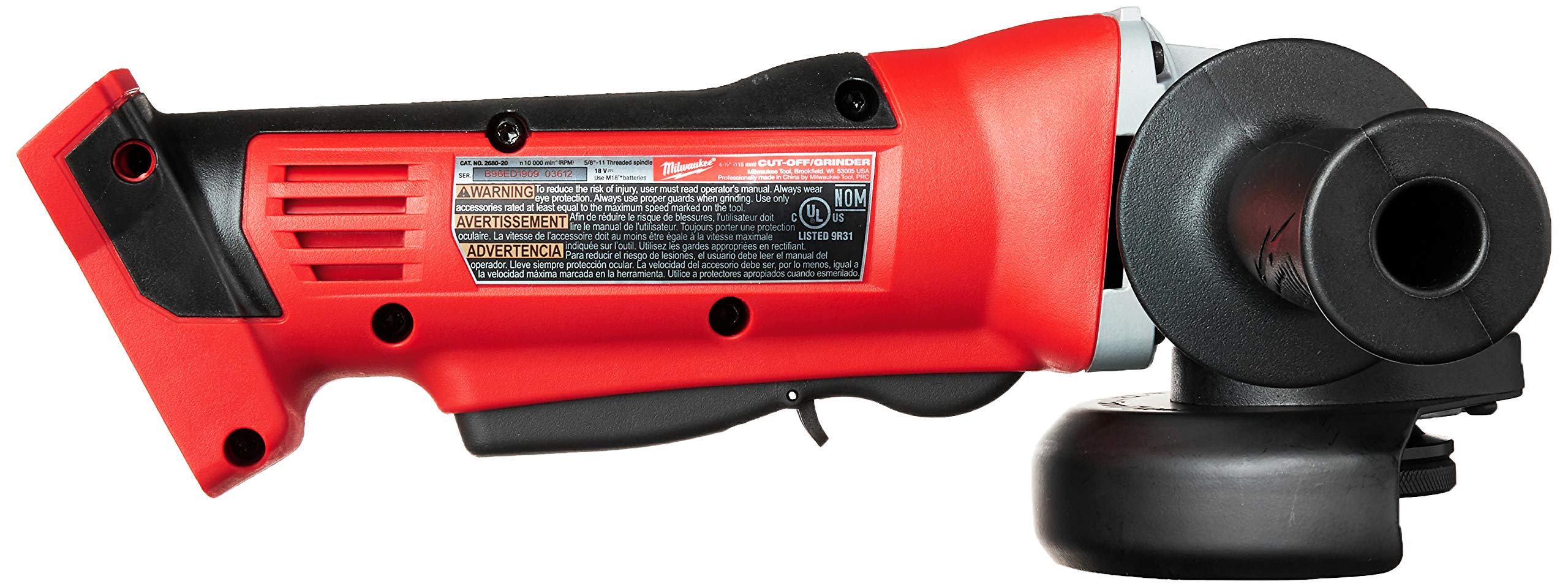 Foto 4 pulgar | Amoladora Inalámbrica Milwaukee M18 18 18 V Li-ion 115 Mm Con Protector - Venta Internacional.