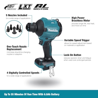 Foto 2 | Soplador De Polvo Makita Das180z 18 V Li-ion Lxt Sin Escobillas - Venta Internacional.