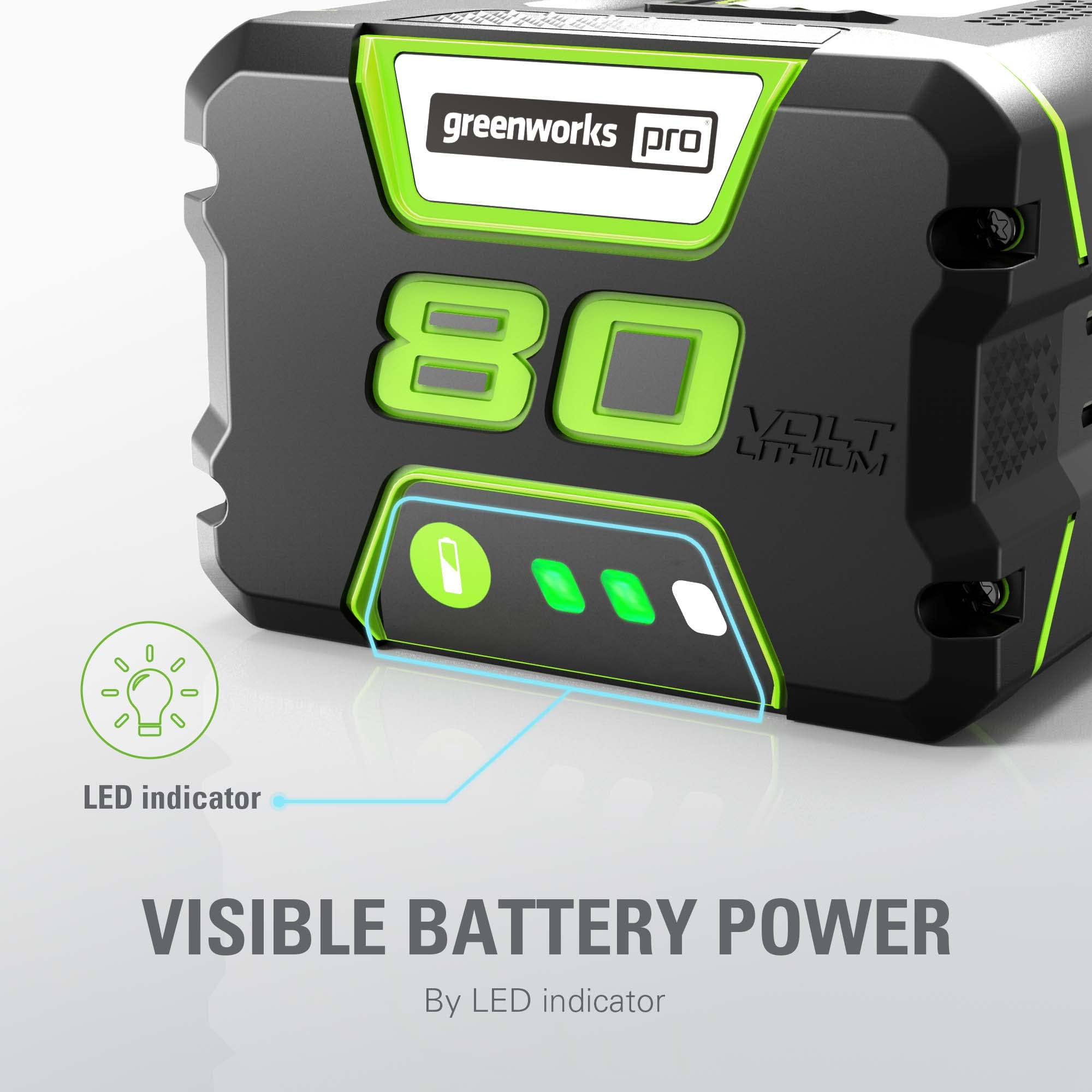 Foto 5 pulgar | Batería Greenworks Pro 80 V 2.0 Ah De Iones De Litio Con Más De 75 Herramientas - Venta Internacional.