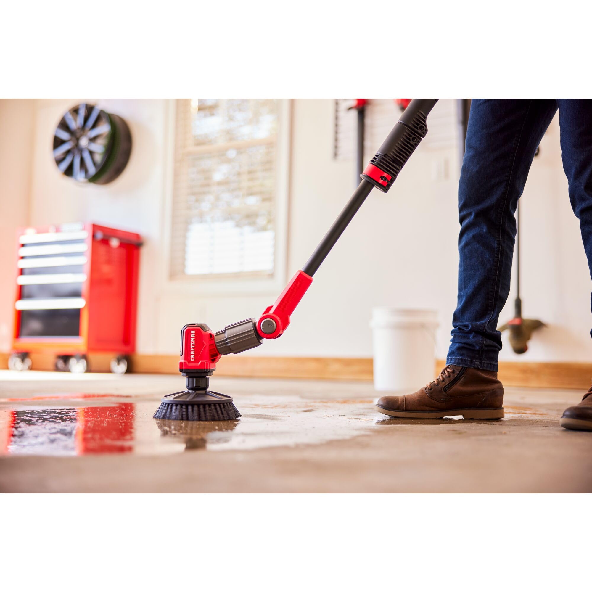 Foto 4 | Cepillo De Limpieza Craftsman Power Scrubber Hard Bristle V20 - Venta Internacional.