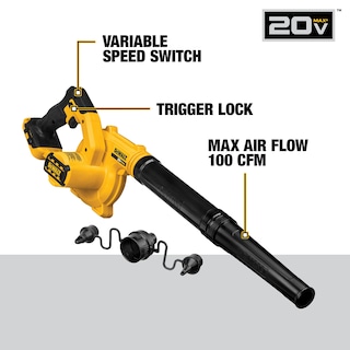 Foto 3 | Sopladora De Hojas Dewalt 20v Max Dce100b 100m³/h Airflow - Venta Internacional.