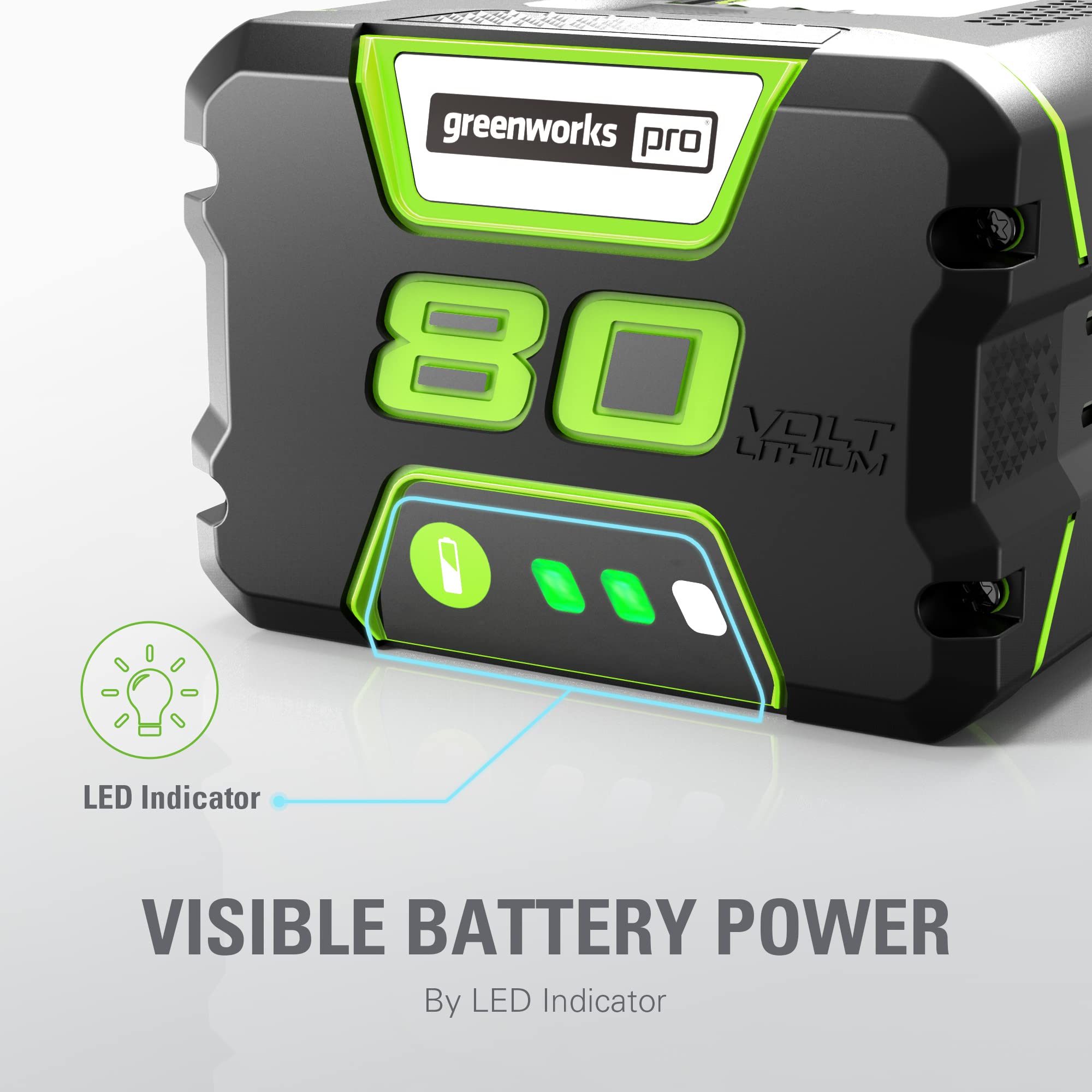 Foto 4 pulgar | Batería Greenworks Pro De 80 V, 4 Ah, Iones De Litio, 75 Herramientas - Venta Internacional.