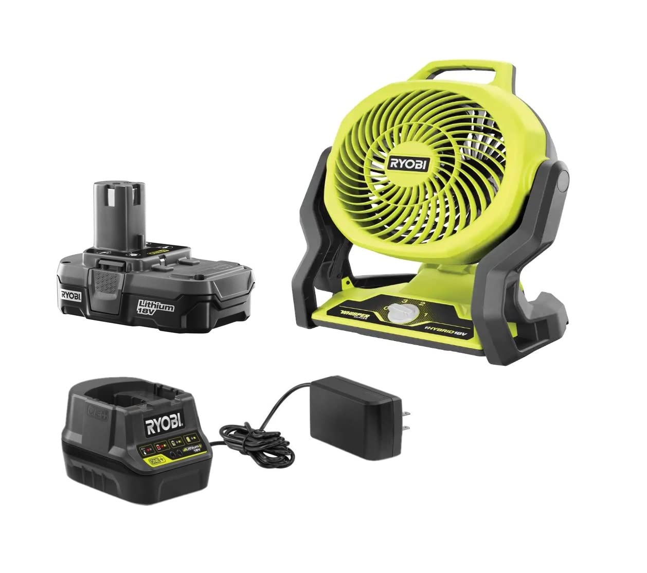 Foto 1 | Ventilador Portátil Ryobi Tools Híbrido De 18 V Con Batería Y Cargador - Venta Internacional.