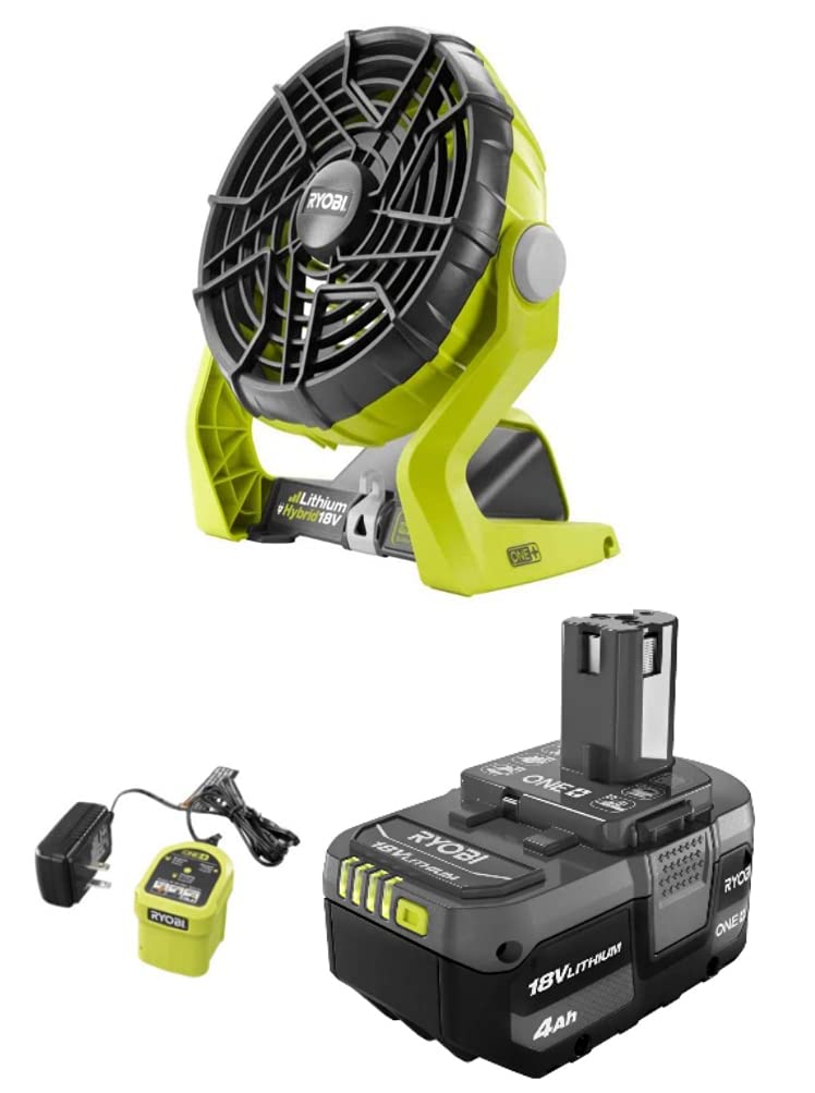 Foto 1 | Ventilador Portátil Ryobi One+ Hybrid De 18 V Con Batería Y Cargador De 4.0 Ah - Venta Internacional.