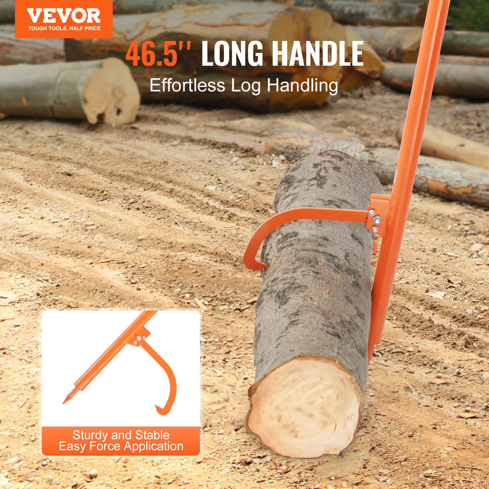 Foto 3 pulgar | Elevador De Troncos Vevor 46.5, Ajustable Y Resistente Para 19 Cm De Diámetro - Venta Internacional.