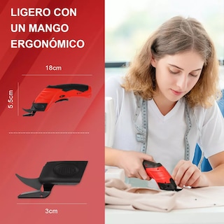 Foto 3 | Tijera Eléctrica Inalámbrica Recargable para Cortar Tela Eo Safe Imports Esi-13154 Multicolor