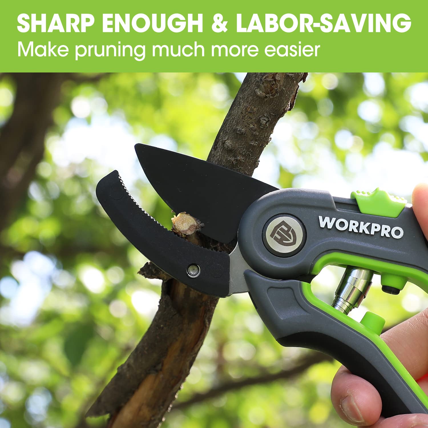 Foto 6 | Tijeras De Podar Workpro Yunque De 20 Cm Con Hojas Afiladas De Acero Sk5 - Venta Internacional.