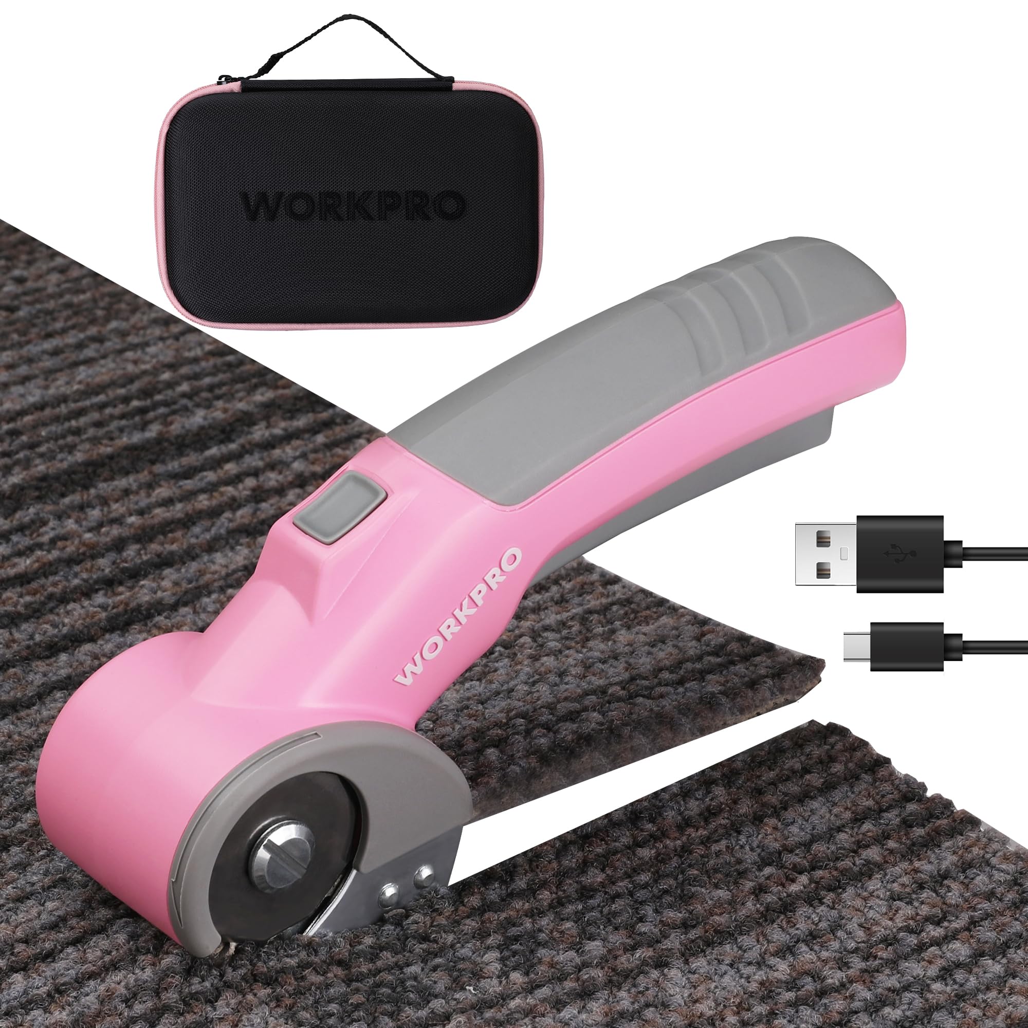 Foto 1 | Tijeras Eléctricas Inalámbricas Workpro, Cortador Giratorio De 4 V, 2000 Mah - Venta Internacional.