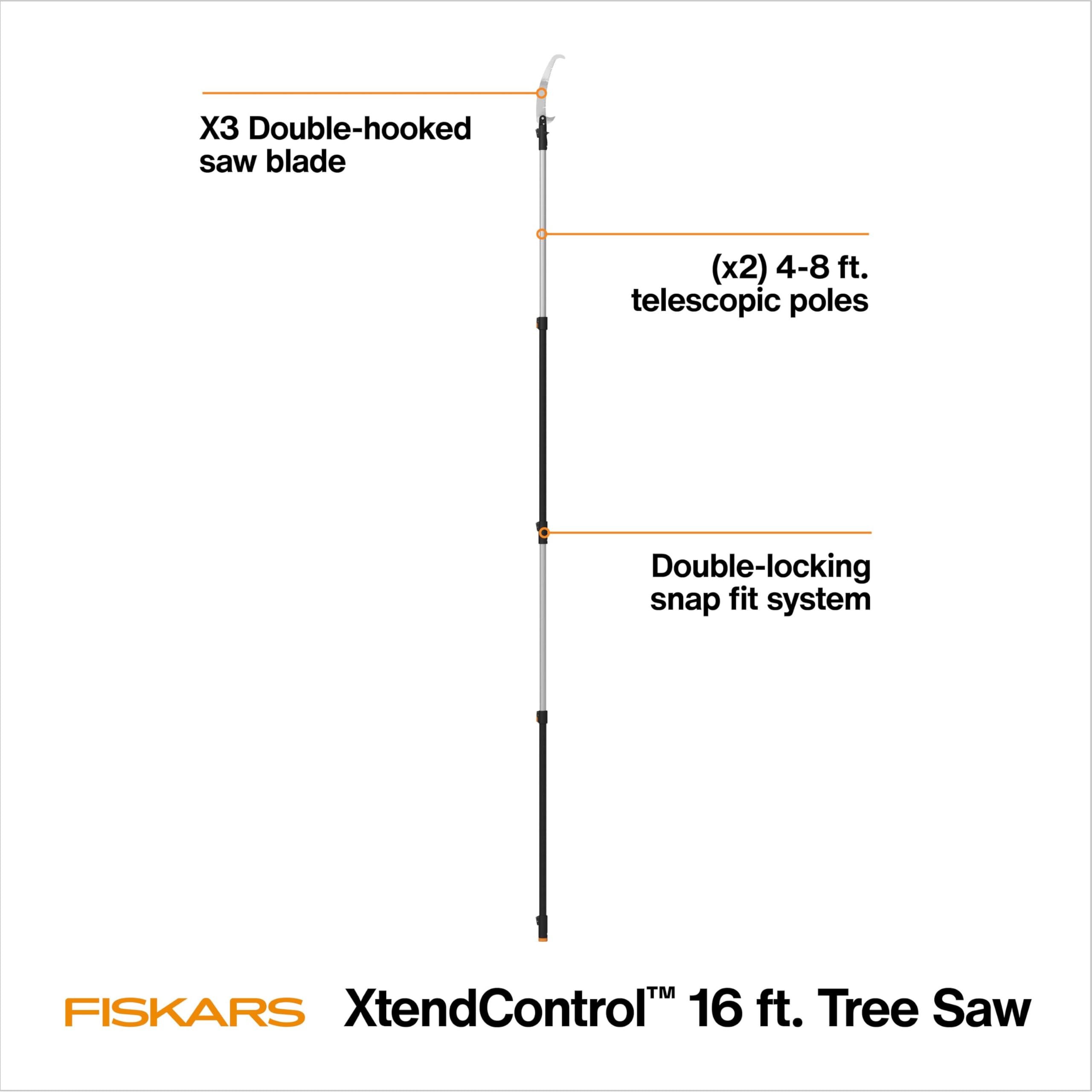 Foto 2 | Podadora De Árboles Fiskars Xtendcontrol Extensible De 4 A 8 M Con Sierra - Venta Internacional.