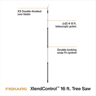 Foto 2 | Podadora De Árboles Fiskars Xtendcontrol Extensible De 4 A 8 M Con Sierra - Venta Internacional.