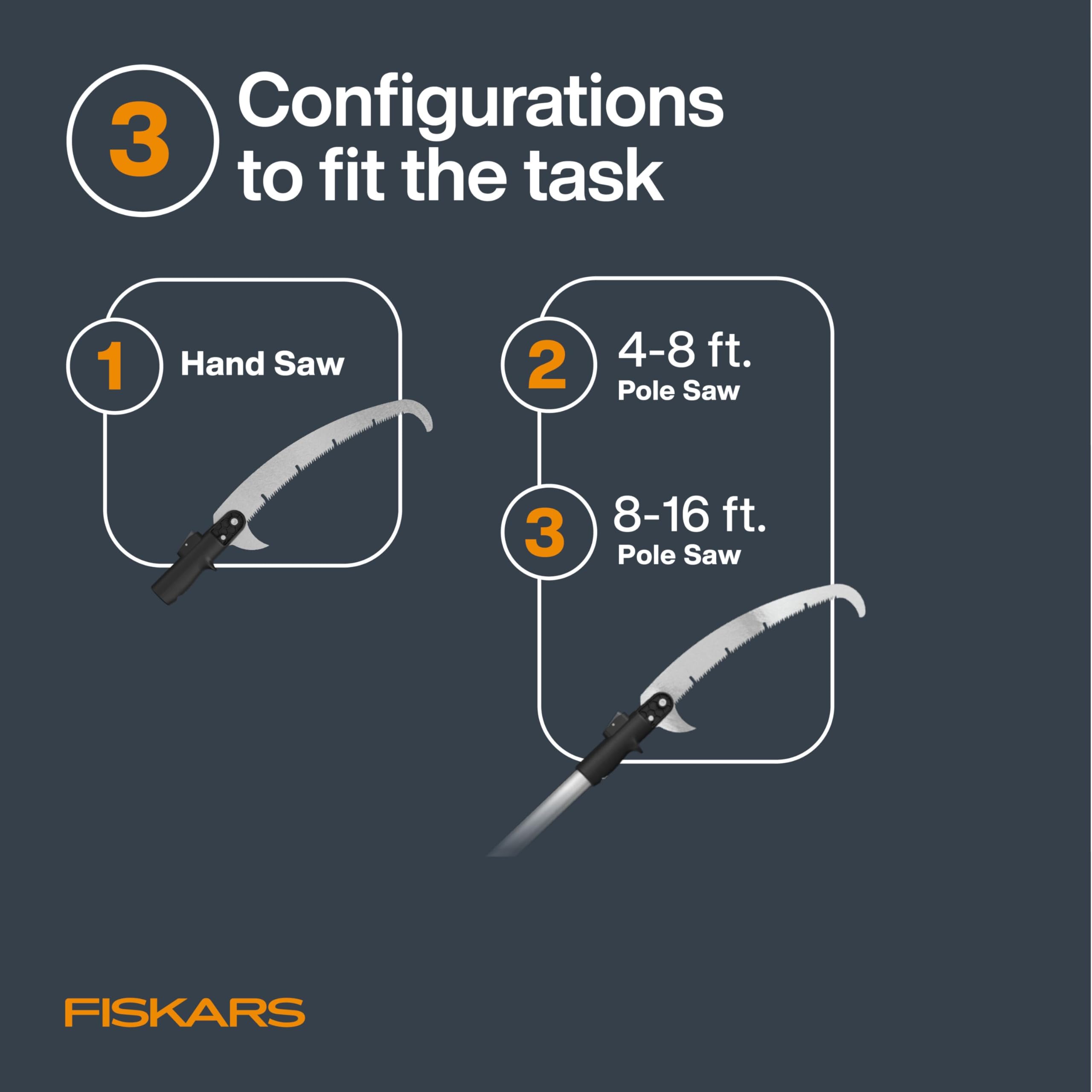 Foto 3 | Podadora De Árboles Fiskars Xtendcontrol Extensible De 4 A 8 M Con Sierra - Venta Internacional.