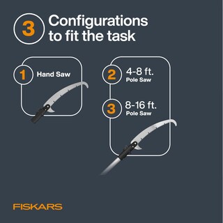 Foto 3 | Podadora De Árboles Fiskars Xtendcontrol Extensible De 4 A 8 M Con Sierra - Venta Internacional.