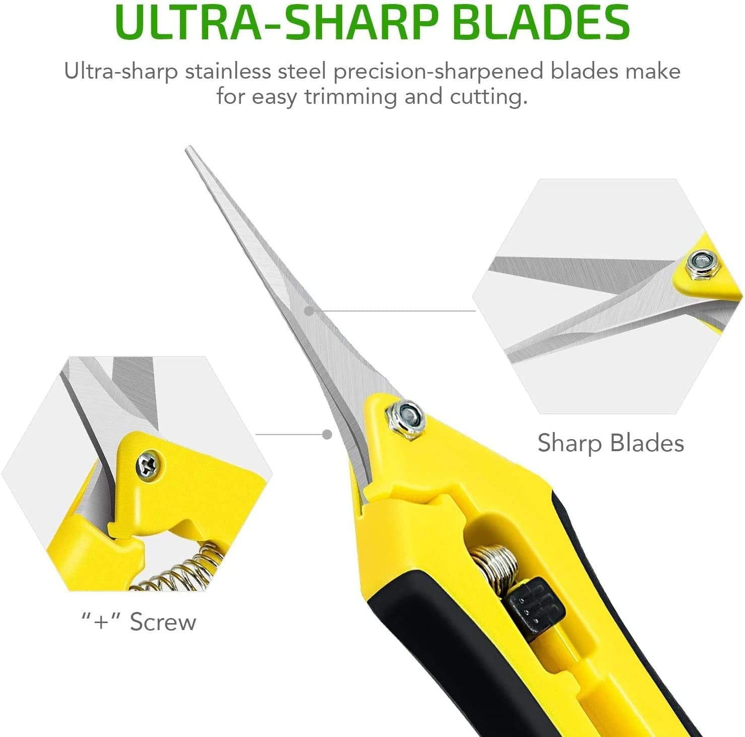 Foto 3 | Tijeras De Podar Ipower De 6.5 Pulgadas Con Cuchillas De Acero Inoxidable, 4 Unidades - Venta Internacional.