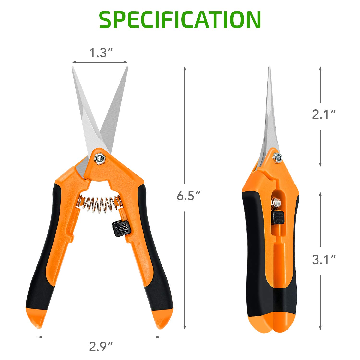 Foto 4 pulgar | Tijeras De Podar Para Jardinería Ipower Glprnr6or Con Hojas De 16,5 Cm - Venta Internacional.