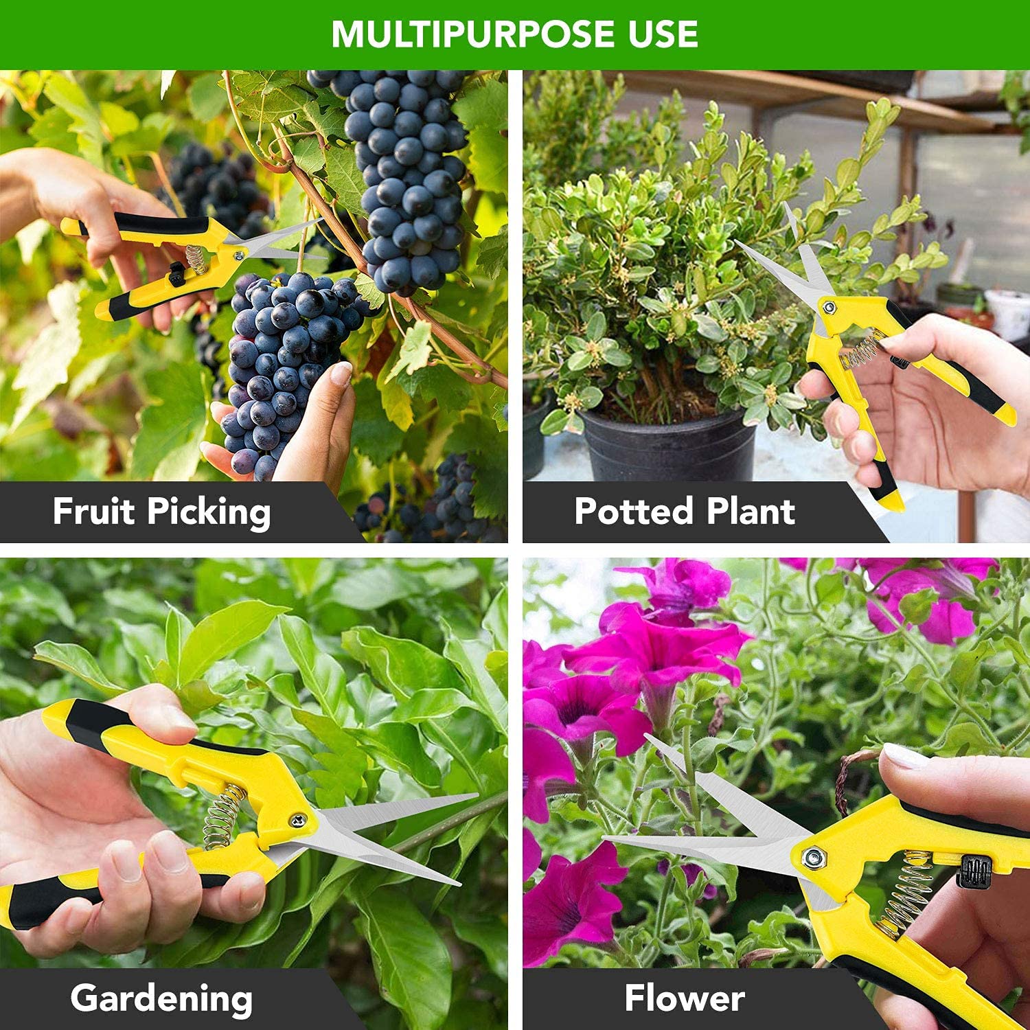 Foto 7 | Tijeras De Jardinería Ipower, Podadora Manual De 16,5 Cm, 1 - Venta Internacional.