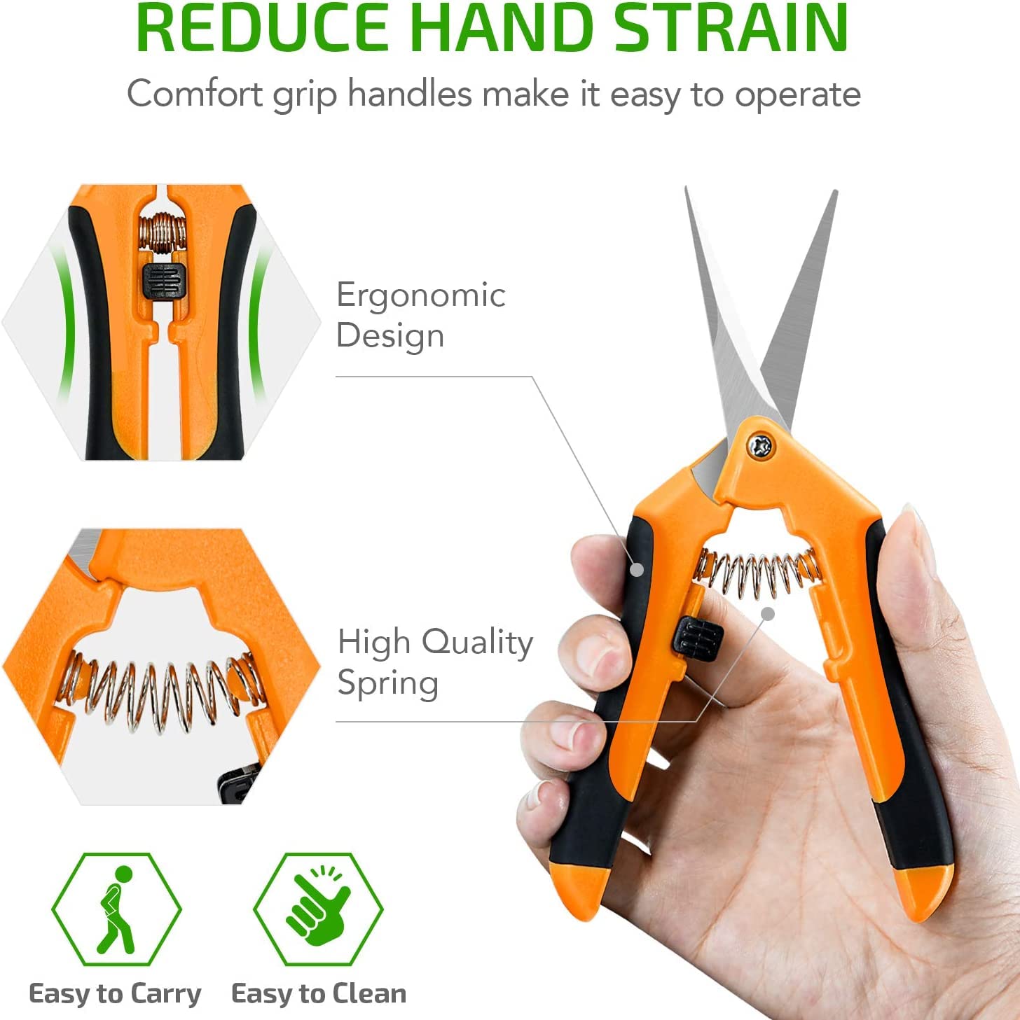 Foto 4 | Tijeras De Jardinería Ipower, Podadora Manual De 16,5 Cm, 4 - Venta Internacional.