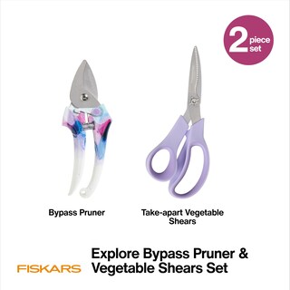 Foto 2 | Set De Tijeras De Podar Y Verduras Fiskars Explore Collection - Venta Internacional.