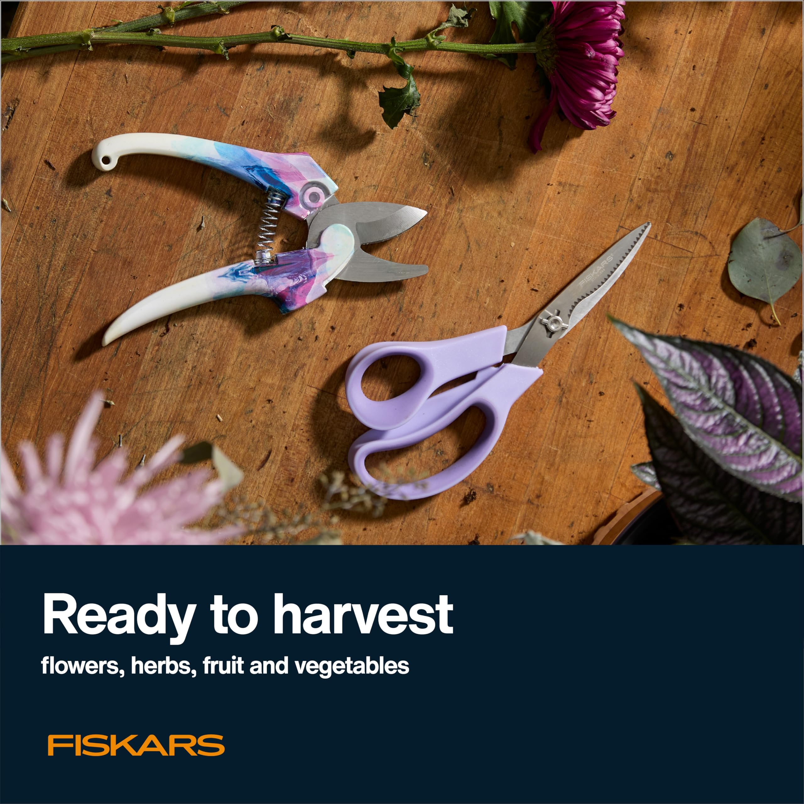 Foto 5 | Set De Tijeras De Podar Y Verduras Fiskars Explore Collection - Venta Internacional.