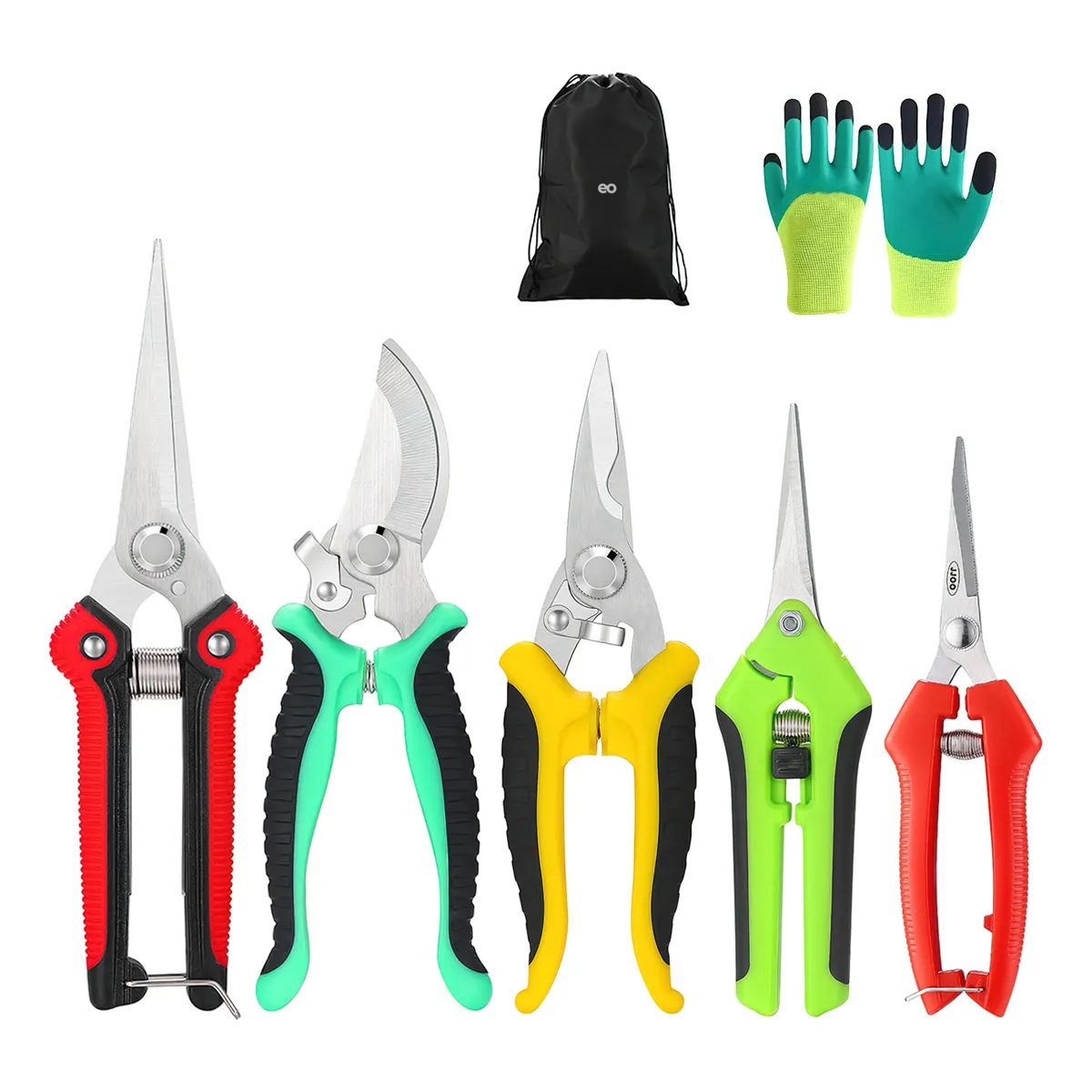 Kit De Tijeras De Jardinería Para Podar Profesional Jardín Eo Safe Imports Esi-19748 Multicolor