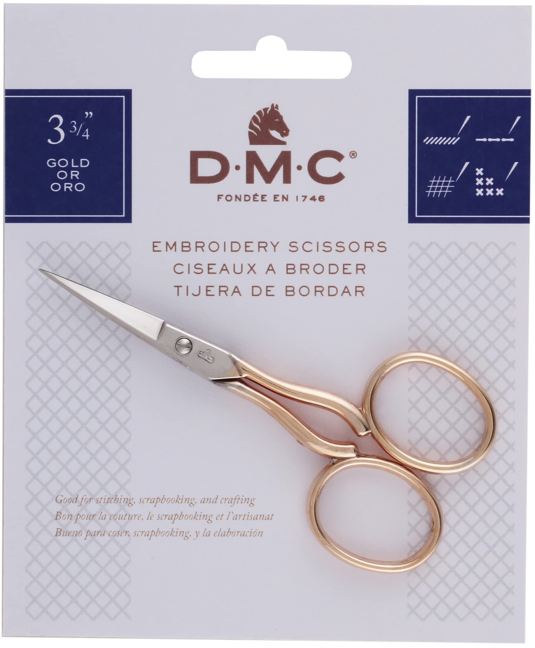 Foto 2 pulgar | Tijera Dmc 6123/3 Para Bordar  9 5 Cm  Color Dorado Y Plateado - Venta Internacional.
