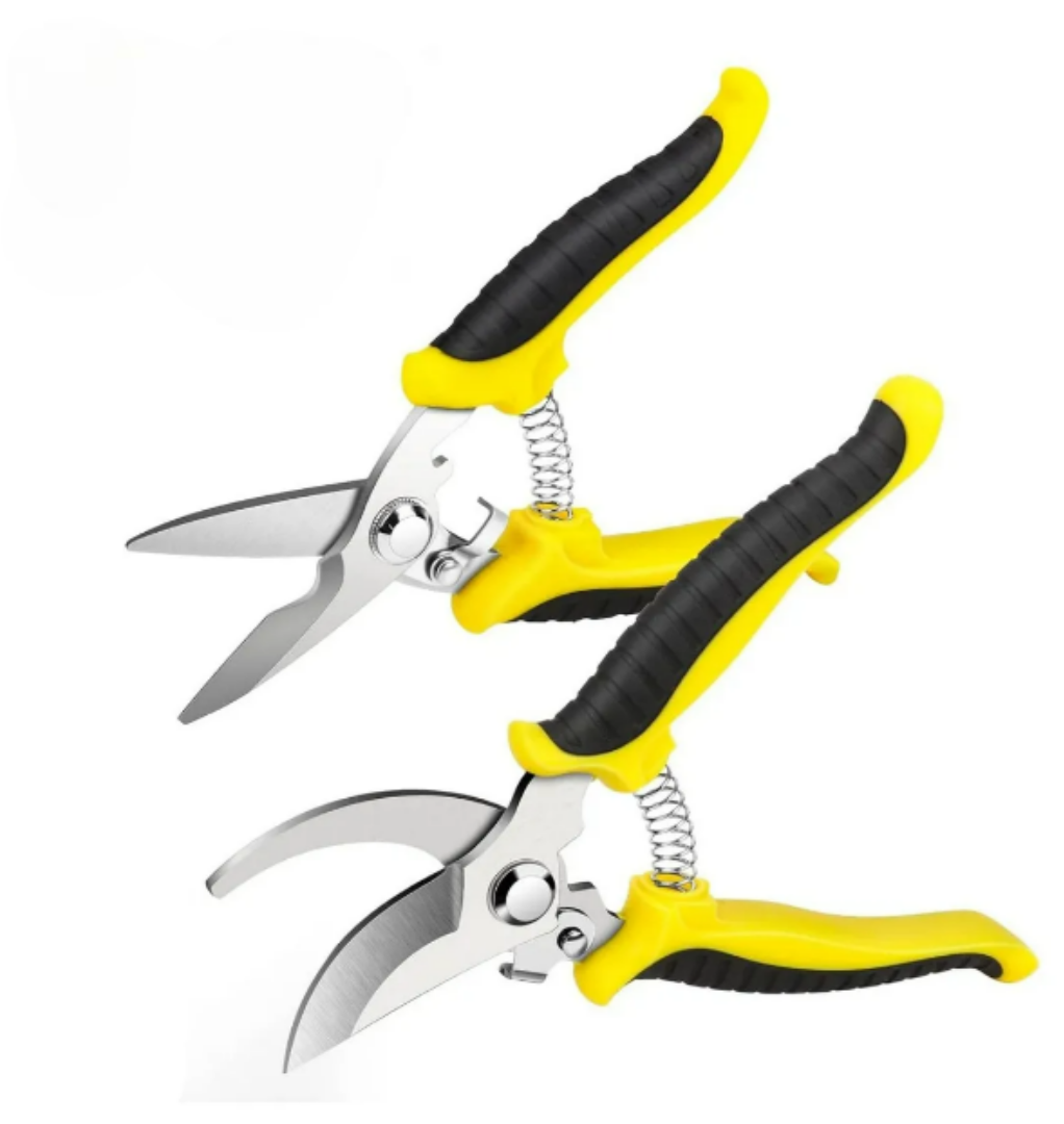 Xtellar Tijeras De Poda Hortícola Premium De Acero Inoxidable - Set De 2